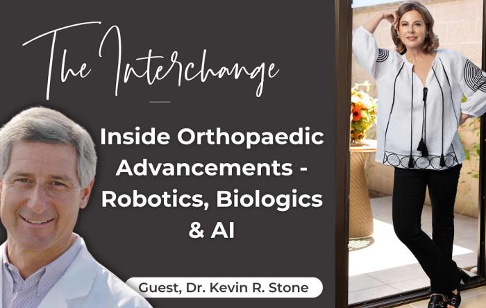 AI, Robotics, PRP & ACL Repair: Dr. Kevin R. Stone on Orthopaedic Innovation on The Interchange Podcast